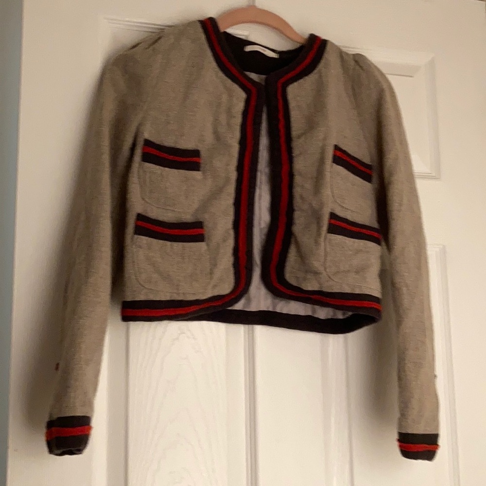 Bolero jacket with a Chanel cut